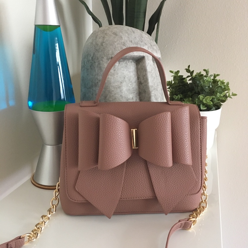Large Bow Mauve Pink Harajuku Kawaii Handbag - Picture 5 of 10